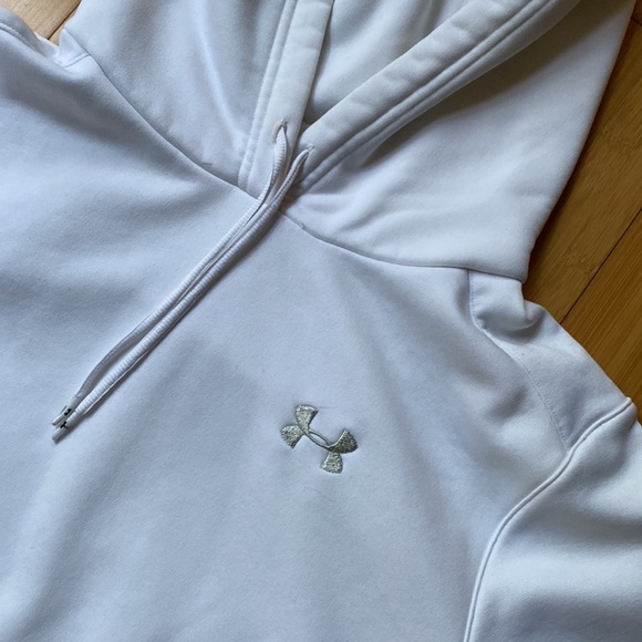 Under Armour - Womens - Small - White and silver accent sweatshirt - Picture 2 of 8